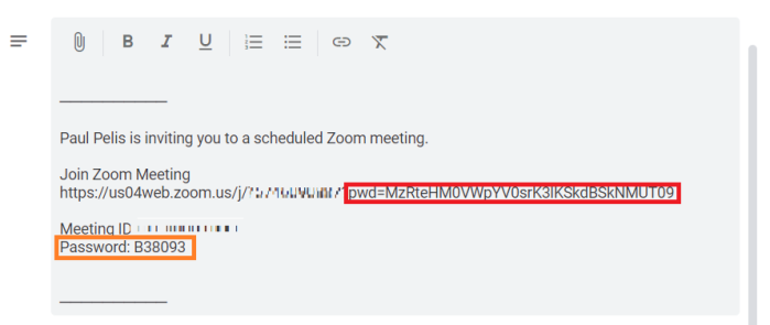 Zoom Web meeting invitation2