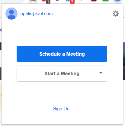 Zoom Web Scheduling Plug-in